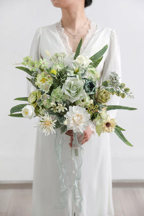 Rongflower wedding bouquet DIY flowers with realistic textures for elegant arrangements.