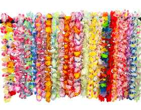 Ronghui leis measure 40 inches, suitable for adults and most kids.