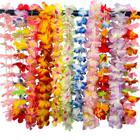 Ronghui leis ideal for luau themes, graduations, and beach events.