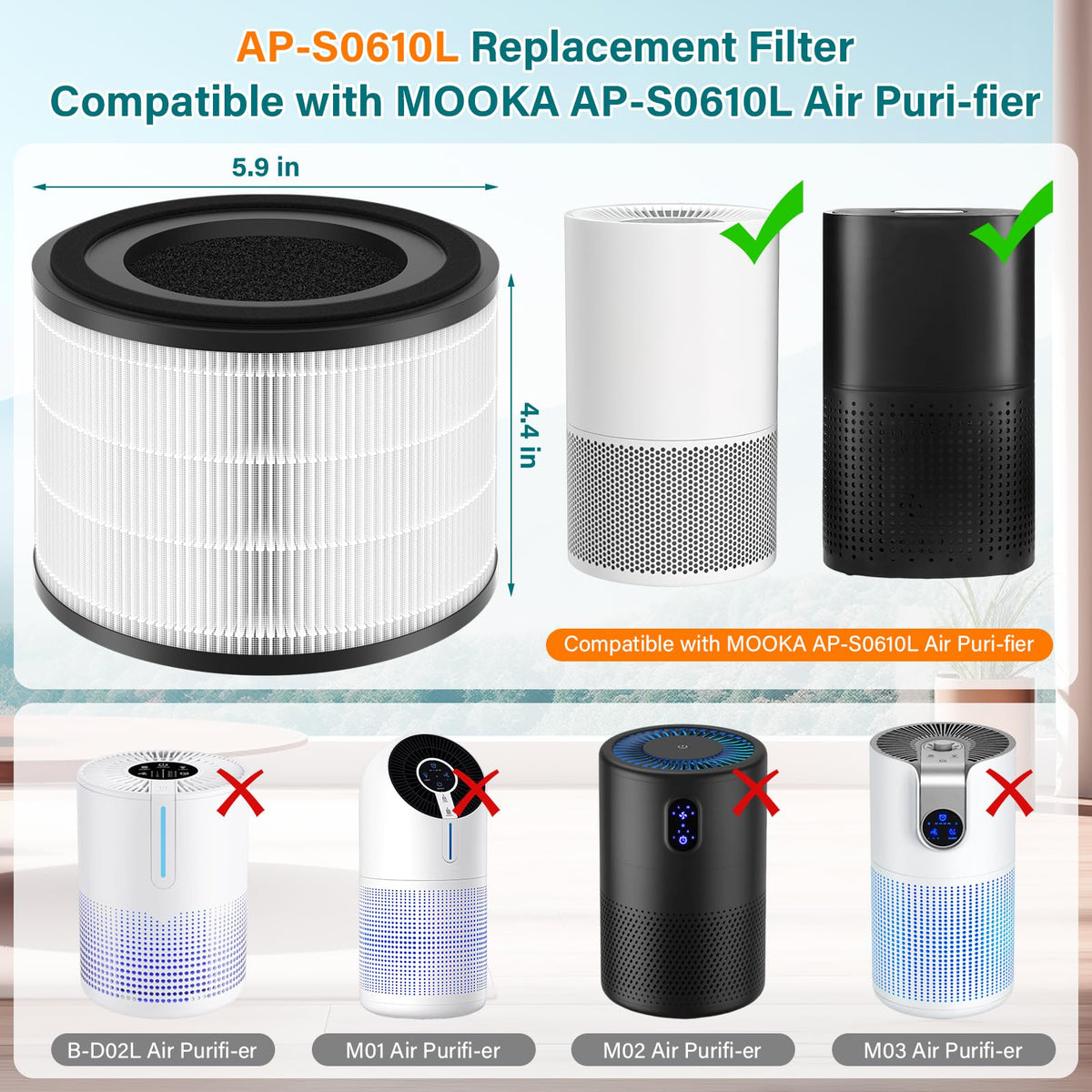 RONGJU AP-S0610L compatibility confirms secure MOOKA fit.