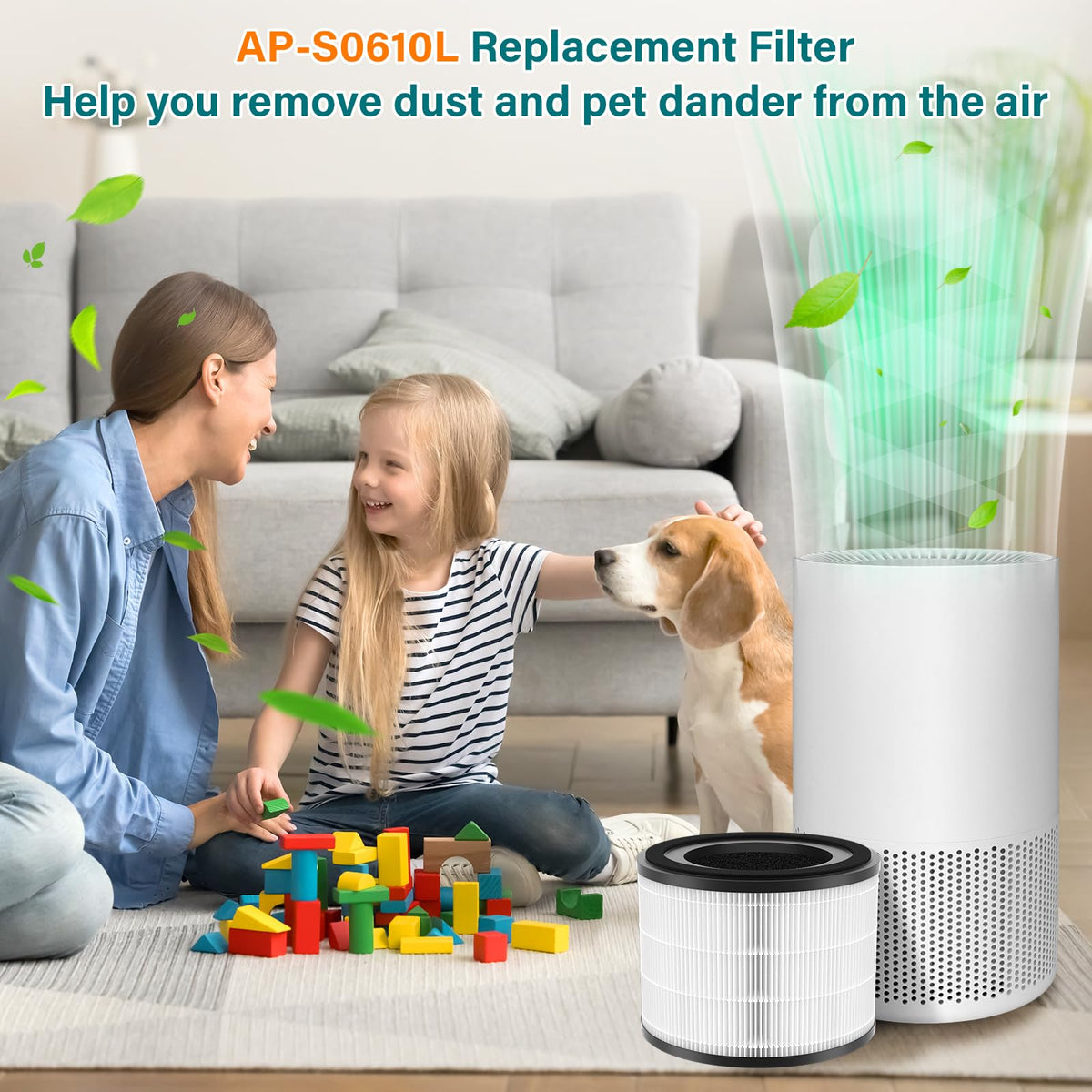 RONGJU AP-S0610L three-in-one filter with three stages for versatile protection.