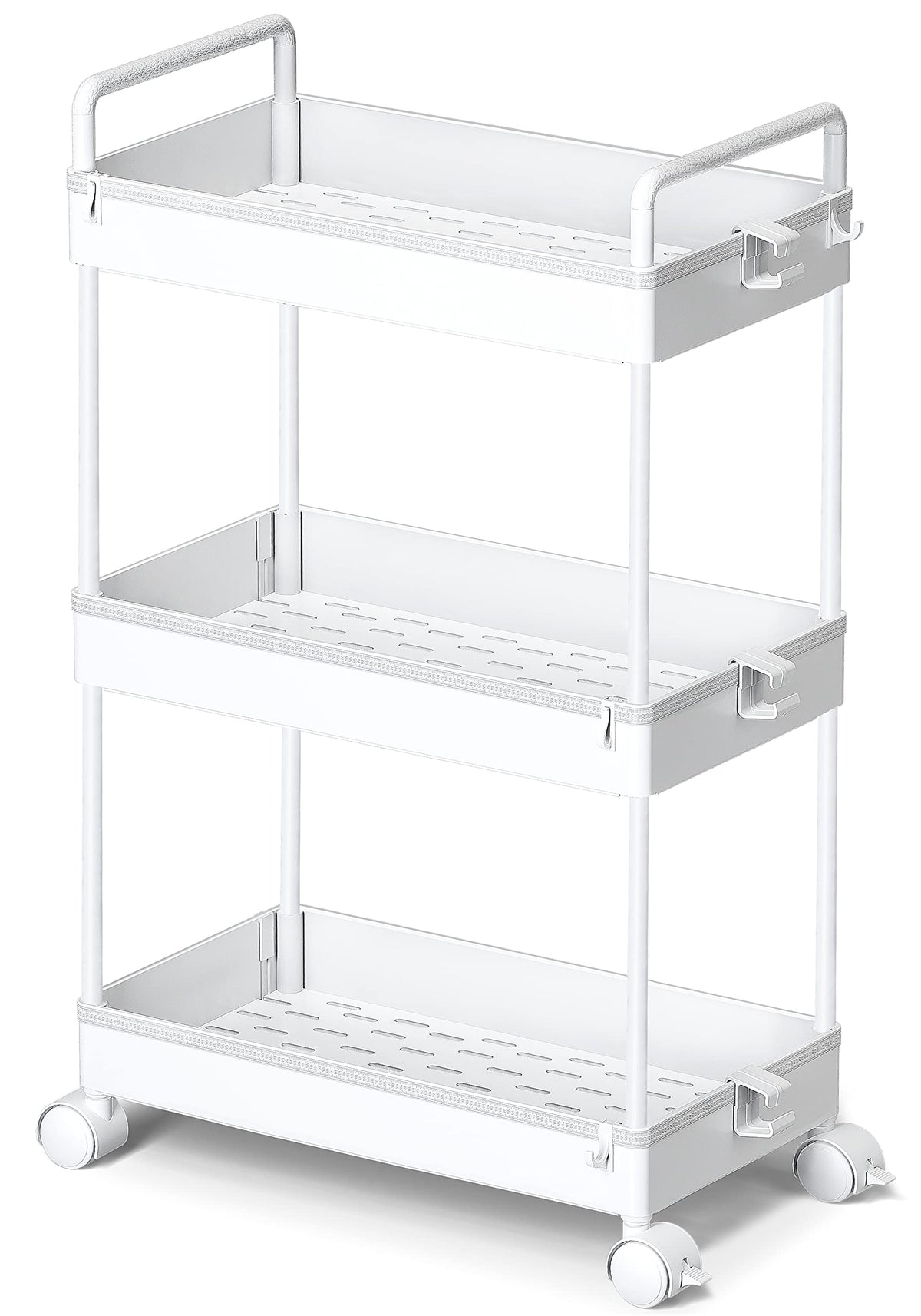 Ronlap 3-tier slim rolling cart between washer and dryer for compact storage