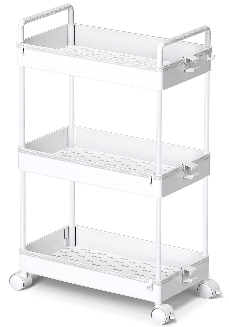 Ronlap 3-tier slim rolling cart between washer and dryer for compact storage