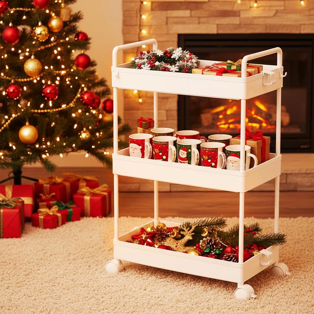 Ronlap 3-tier cart used as a coffee station or bar cart