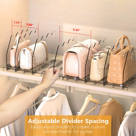 Ronlap multi-purpose purse dividers suit desks, vanities, and shelves for organization.