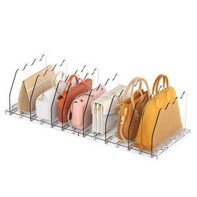 Ronlap purse dividers for closet assembly create customizable compartments for handbags.