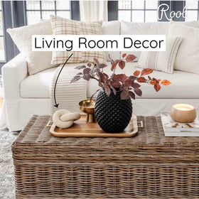 Rool wood knot decor as a tabletop centerpiece for a modern living space