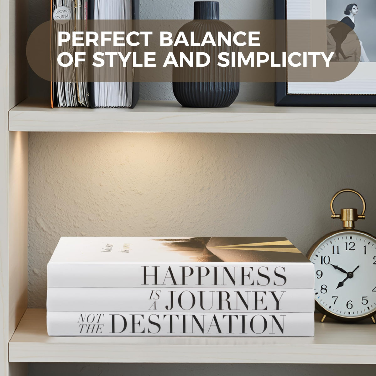 ROOMICLE elegant book decor highlights craftsmanship and complements large spaces
