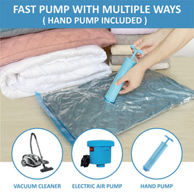 Roomimaster hand pump included enables quick, hands-free sealing.