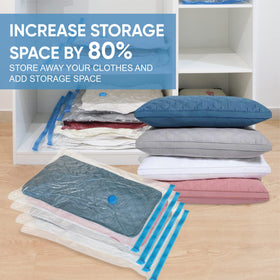 Roomimaster jumbo bags demonstrate maximum compression for bulky items.
