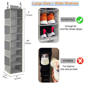 RoomTalk closet organizer with side pockets keeps everyday items organized.