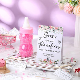 Roowest pink milk bottle 750 ml as a playful centerpiece
