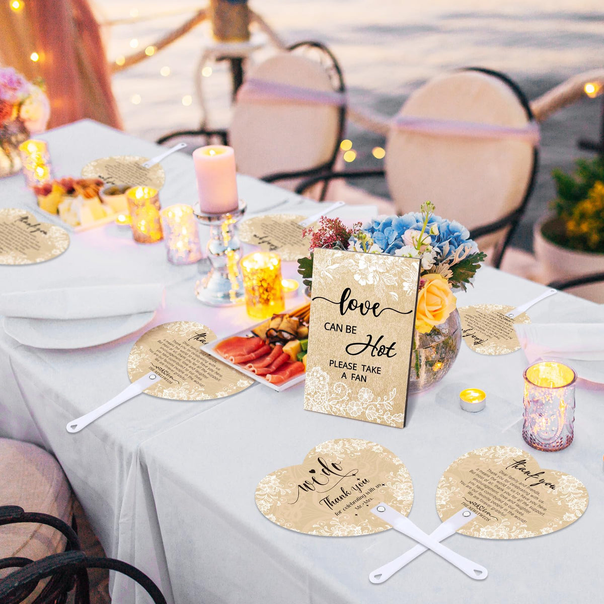 Roowest wedding fans suitable for parties, birthdays, and bridal showers