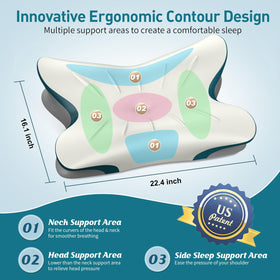 ROPU ice silk cooling pillowcase keeps the sleep surface cool.