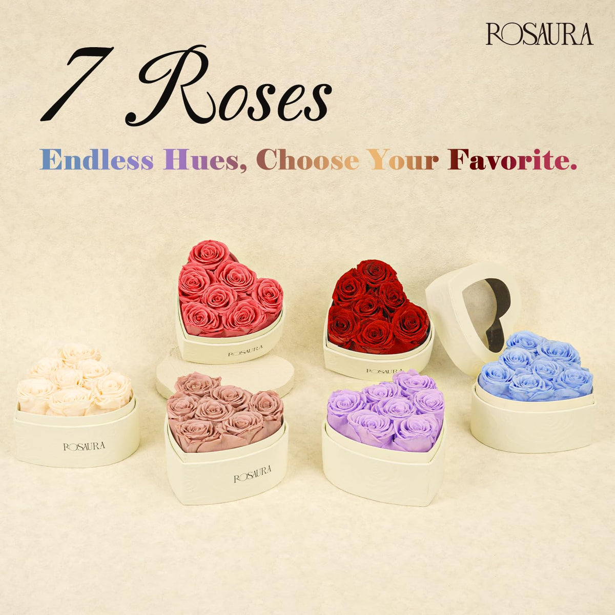 Rosaura embossed paper design box highlighting premium gift presentation