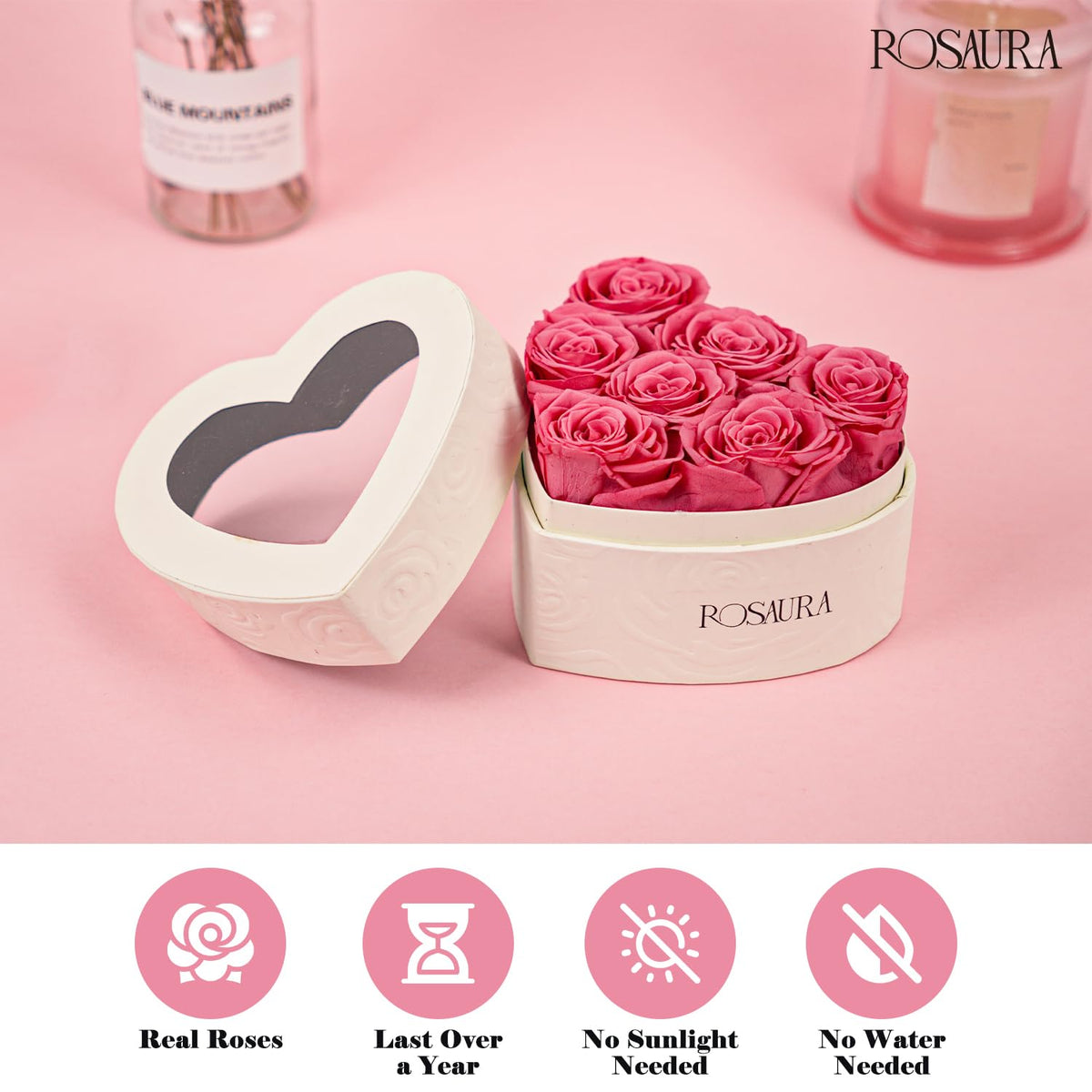 Rosaura gift-ready display that doubles as home decor accents