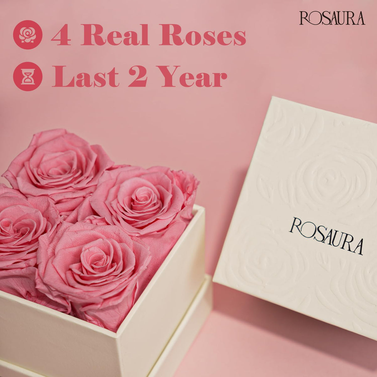 Rosaura preserved flowers care details highlighting easy maintenance