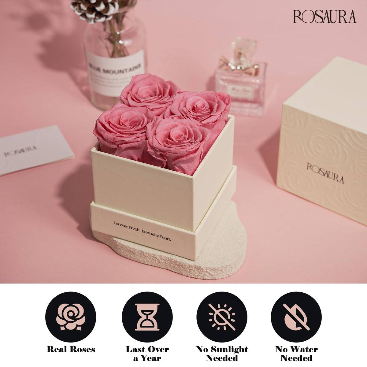 Rosaura two-layer packaging protects roses during shipping