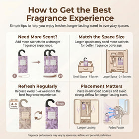 ROSE COTTAGE fragrance diffusion tips help maximize scent in spaces.