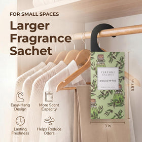 ROSE COTTAGE 12-pack scented sachets for extended home fragrance