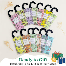 Rose Cottage jasmine scented sachet hung to add elegant aroma