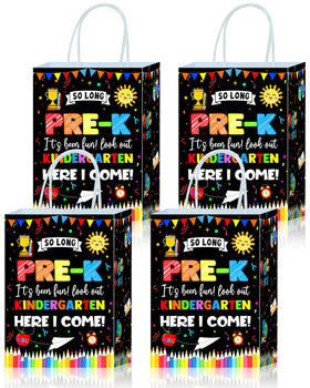 Roselush 16Pcs pre-k graduation gift bags in black ready for party favors