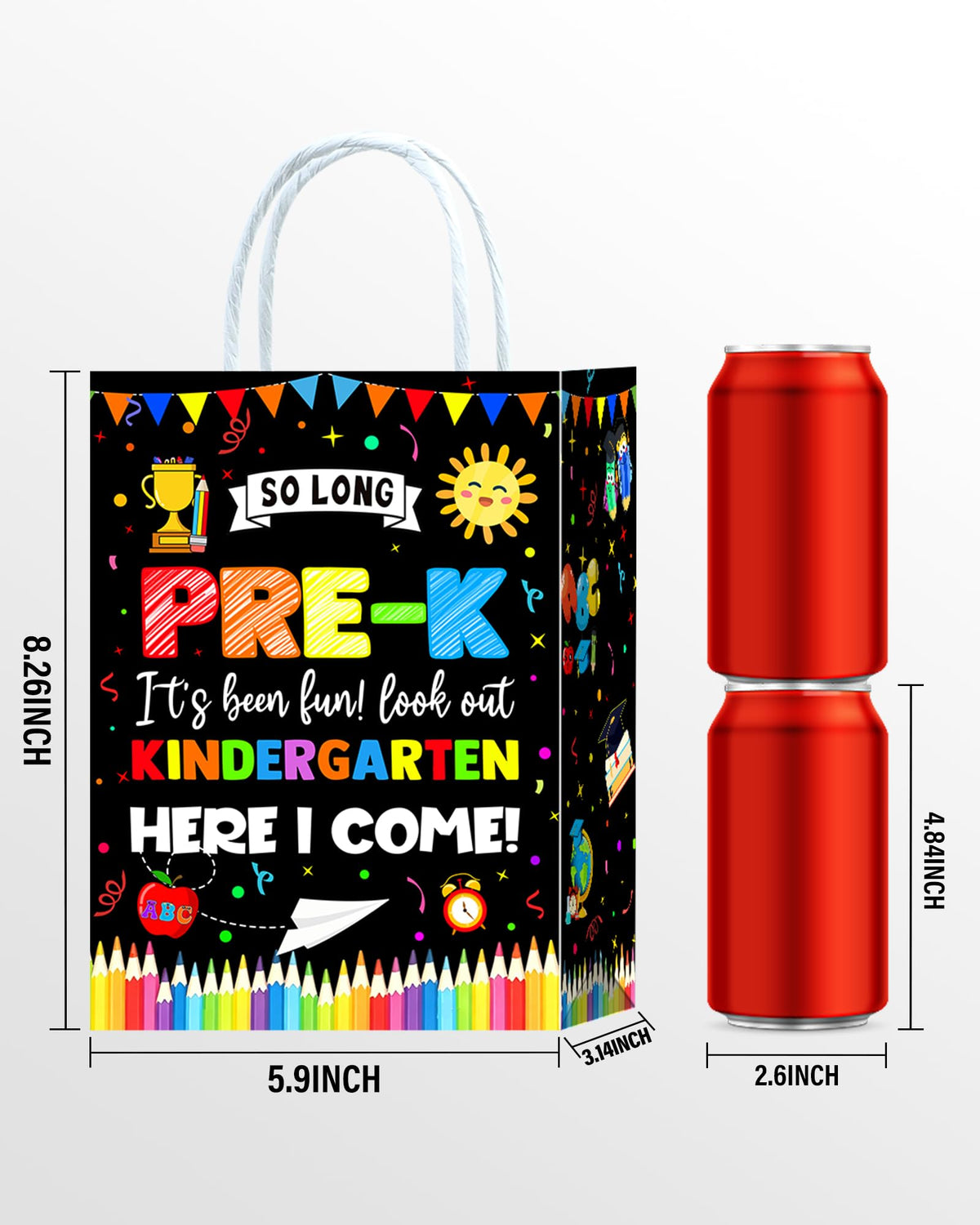 Roselush pre-k graduation decor bags add vibrant color to classroom celebrations