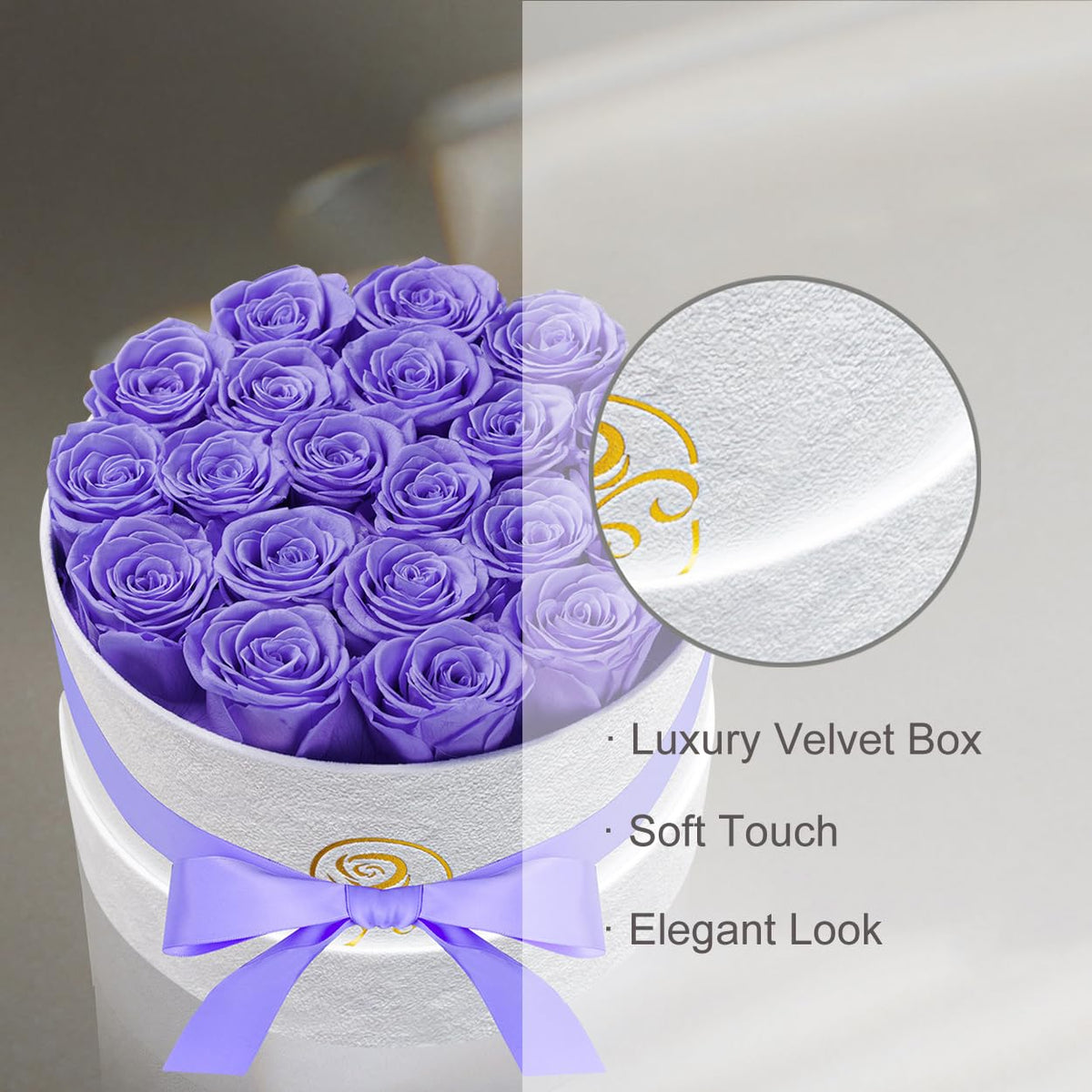 Rosemoir romantic gift for her rose box enhances a special moment.