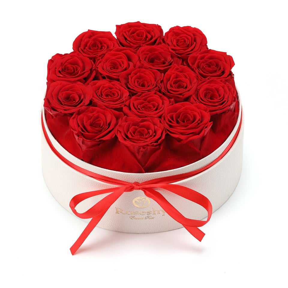 Roseshy Mother's Day gift box top view—premium presentation for gifting