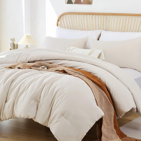 ROSGONIA bed setup in boho style elevates bedroom decor.