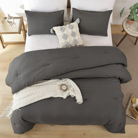 ROSGONIA comforter dimensions shown at 90 by 90 inches for queen beds.