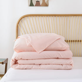 Unpacked ROSGONIA twin comforter set packaging and contents.