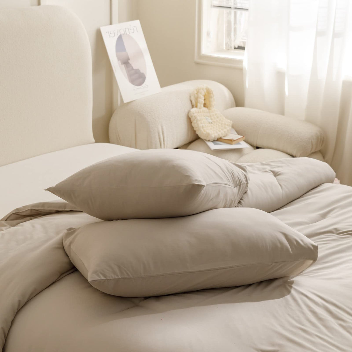 ROSGONIA pillowcases 20x36 coordinate with the comforter