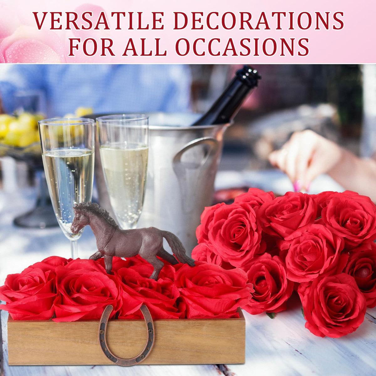 Roshtia Derby table scene with horseshoe and roses sparks festivity.