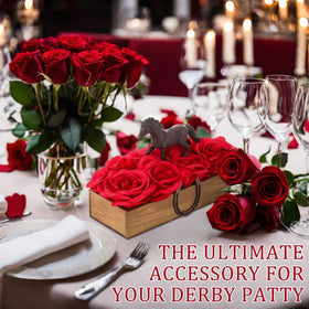 Roshtia 24-pack simulated rose heads create lush, long-lasting table petals.