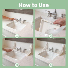 Roslim splash guard is reusable and easy to remove for cleaning
