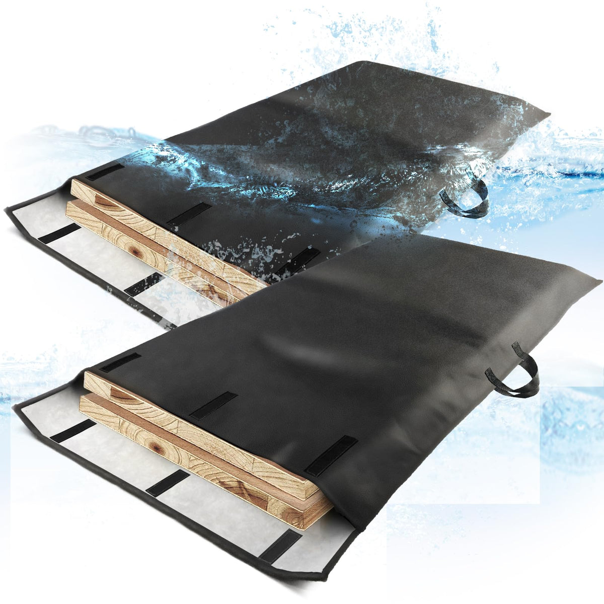 ROSROSE adjustable-closure table leaf storage bag keeps leaves organized and protected