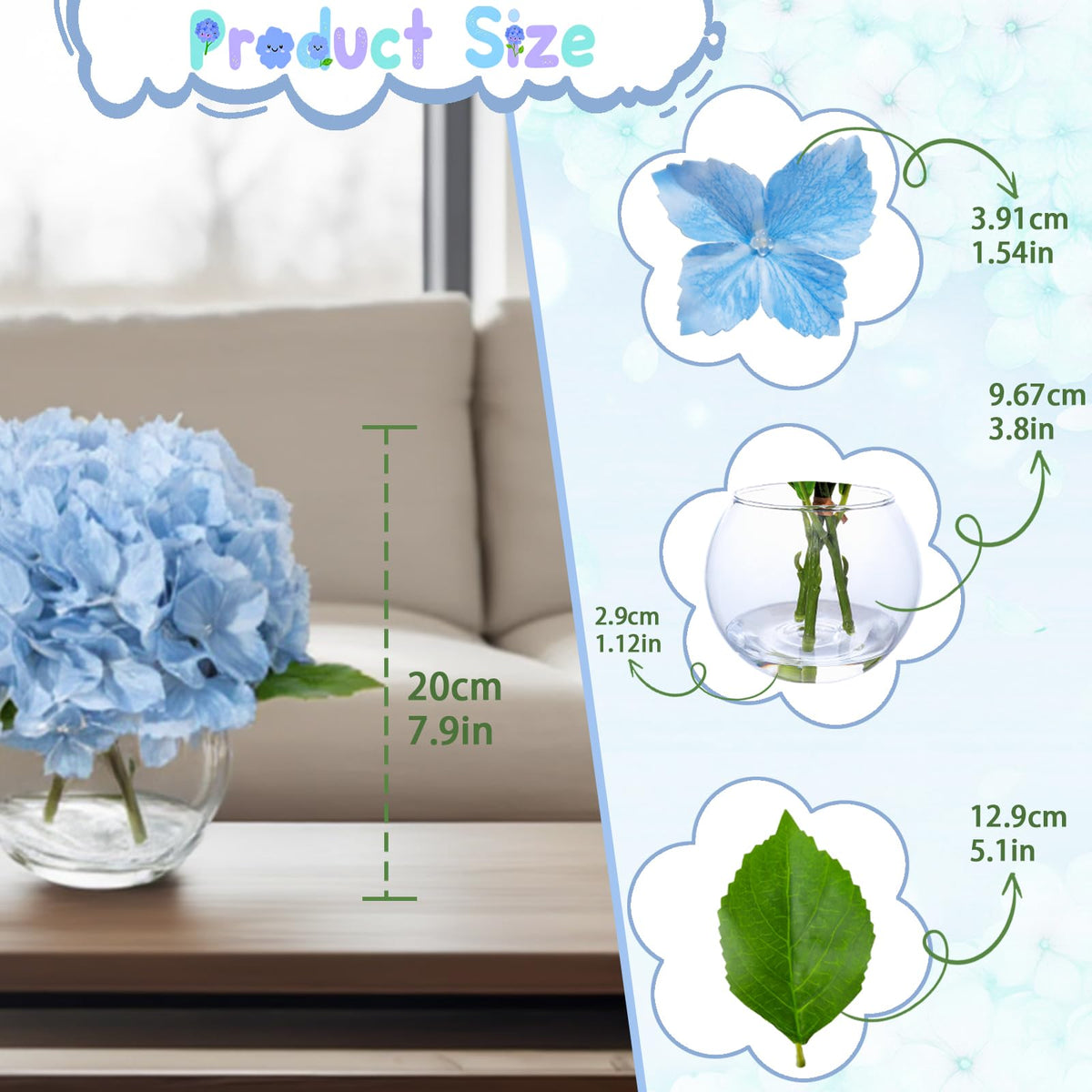 Rosscer 7.9-inch height fits neatly on compact tabletops.