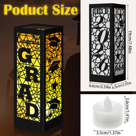 Rossesay Class of 2026 lantern centerpiece shown from multiple angles for consistent visibility.