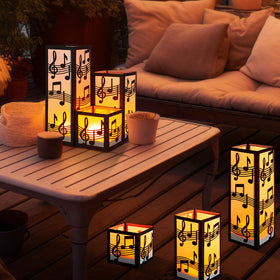 Rossesay illuminated music-note centerpiece creates a memorable party atmosphere.