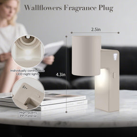 Rossex close-up of fragrance concentration control buttons enabling precise intensity.