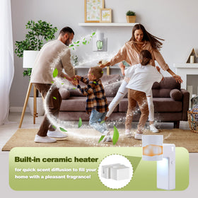 ROSSEX energy-efficient plug-in design uses low power for lasting fragrance