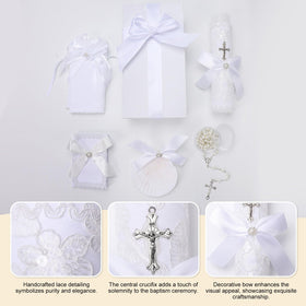 Rotel baptism rosary beads for reverent prayer during the ceremony.