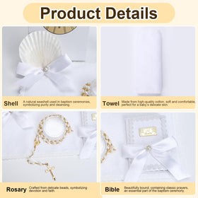 Rotel baptismal shell white, elegant symbol for blessing rites.
