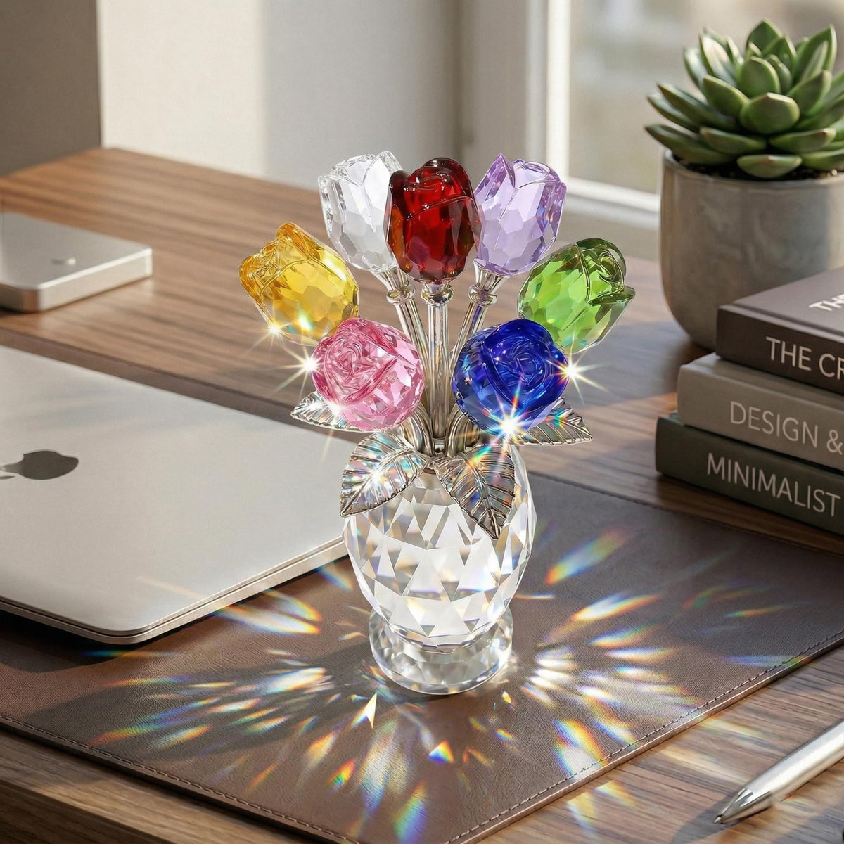 Rotroyce crystal roses elevate home or event decor with sparkle.