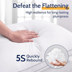 ROUMEA machine washable pillows on cold with low tumble dry for easy care