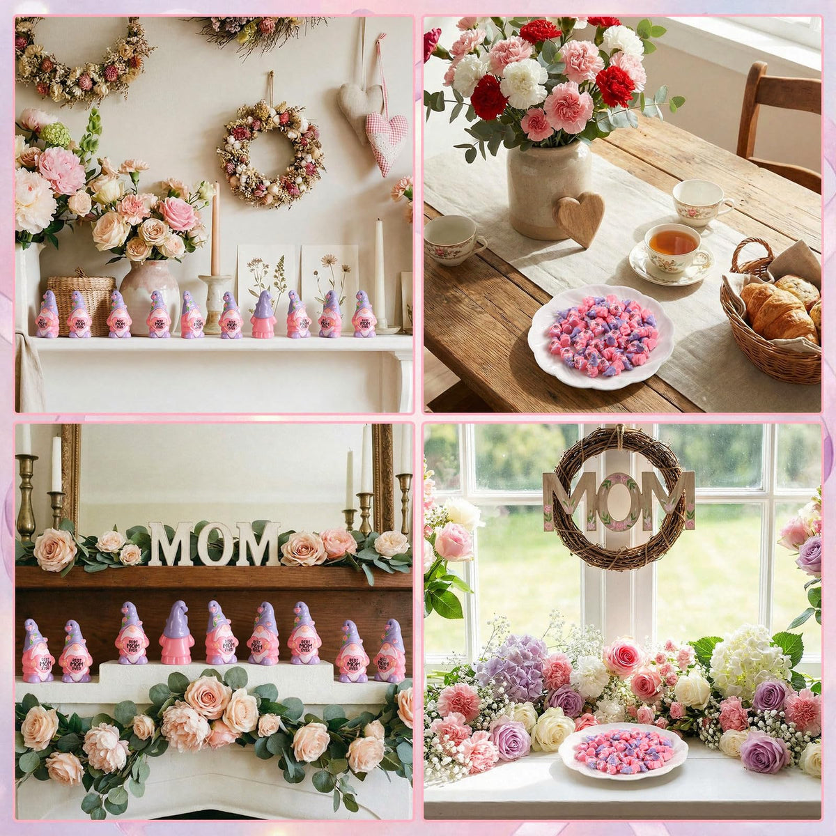 RoundFunny table decor gnomes perfect for mother's day parties and surprises