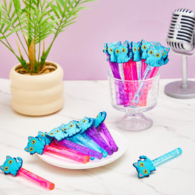 RoundFunny turquoise cat mini bubble wands provide portable bubble fun for outdoor gatherings