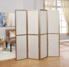 Roundhill Giyano screen comes fully assembled for immediate use and folds flat for storage.