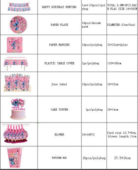 Rovercci Pink Stitch blowouts for exciting party moments